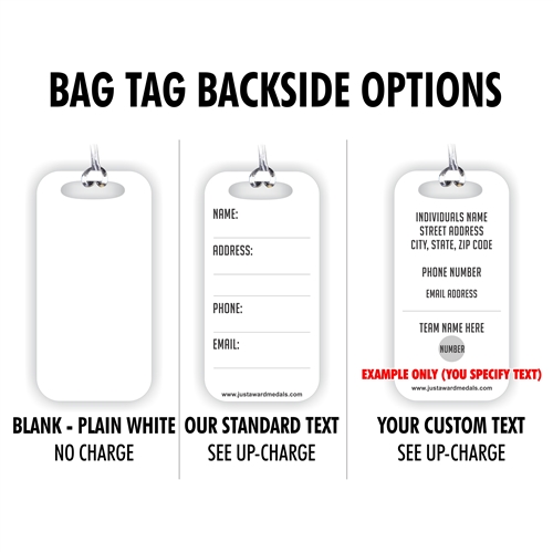 White Jersey Logo Luggage Tag