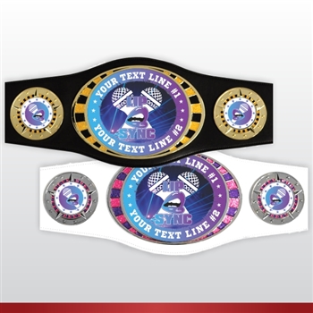 Your Text Lip Sync Champion Award Belt