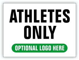 athletes only sign registration area event