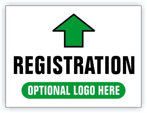 Event Registration Area Sign | Registration Directional