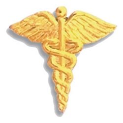 Caduceus Lapel Pin | Custom Awards | Just Award Medals